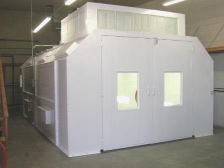 Automotive Semi Downdraft Paint Booths